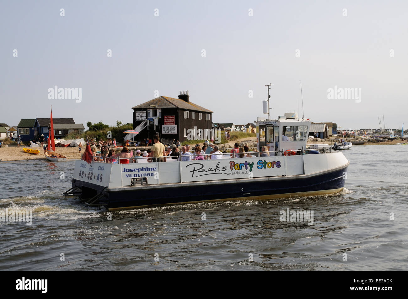 Mudeford Quay Christchurch Dorset England ferry boat which operates