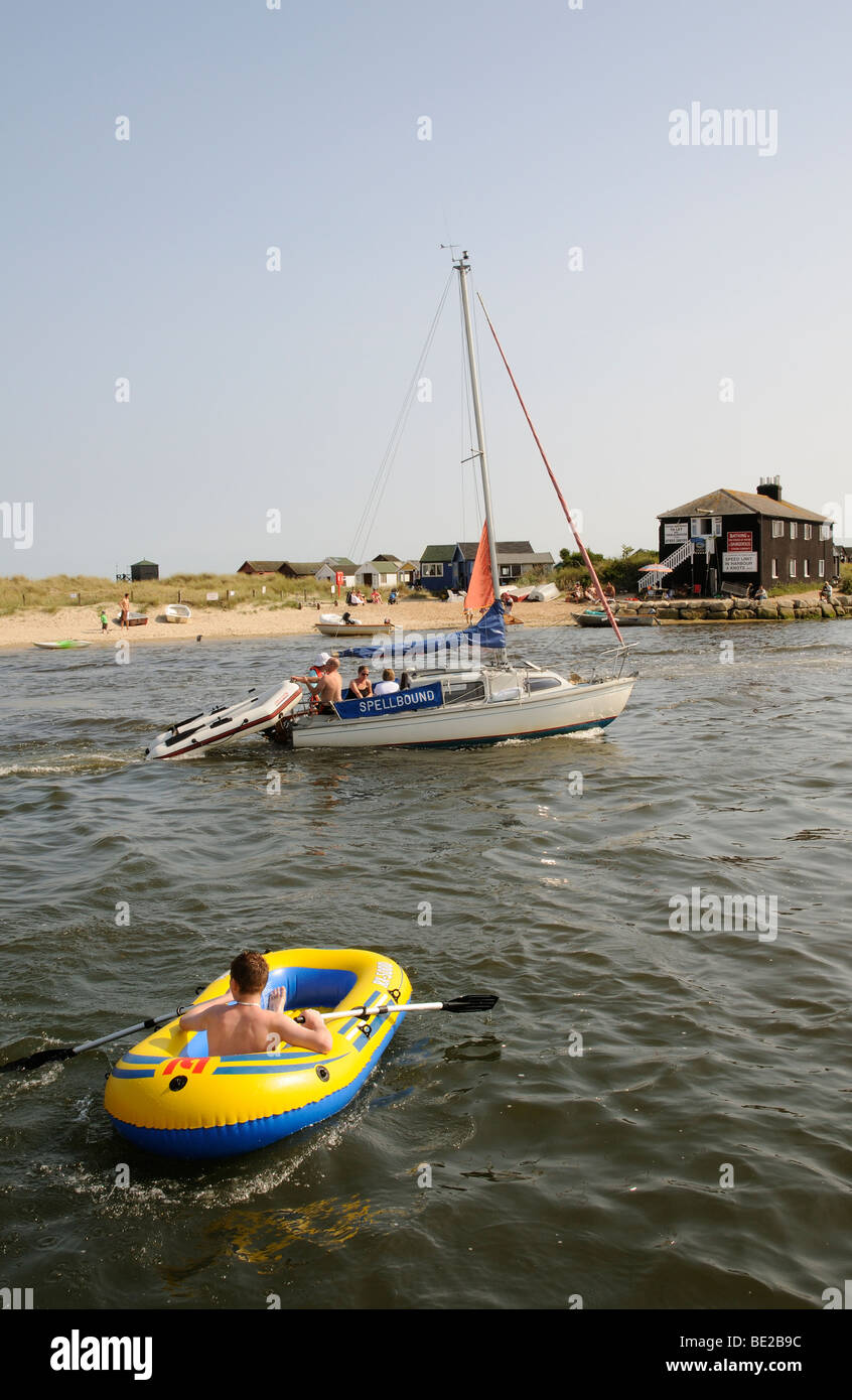 Mudeford Quay Christchurch Dorset England a popular seaside resort on
