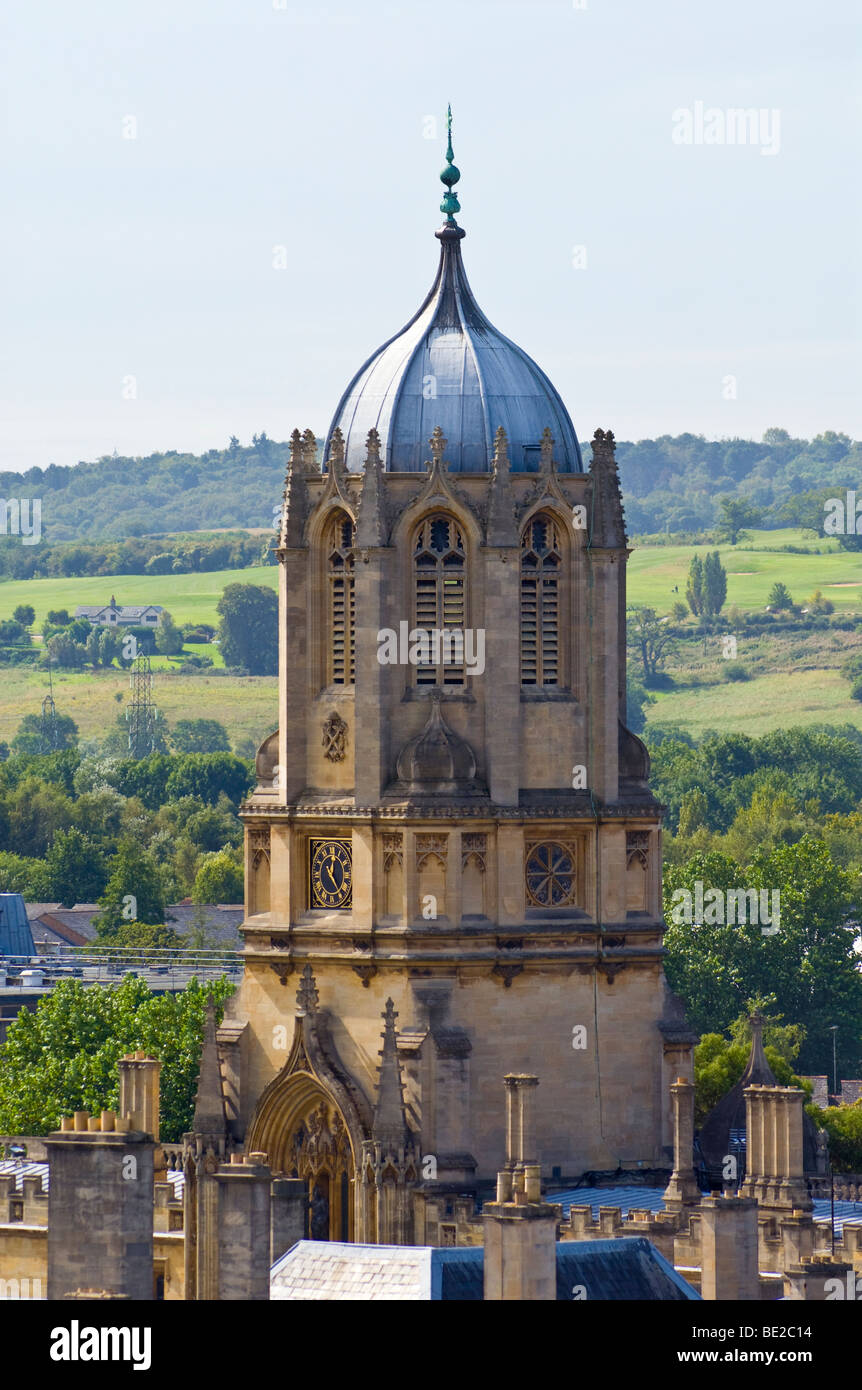Oxford City skyline and Christ Church College's Tom Tower Stock Photo