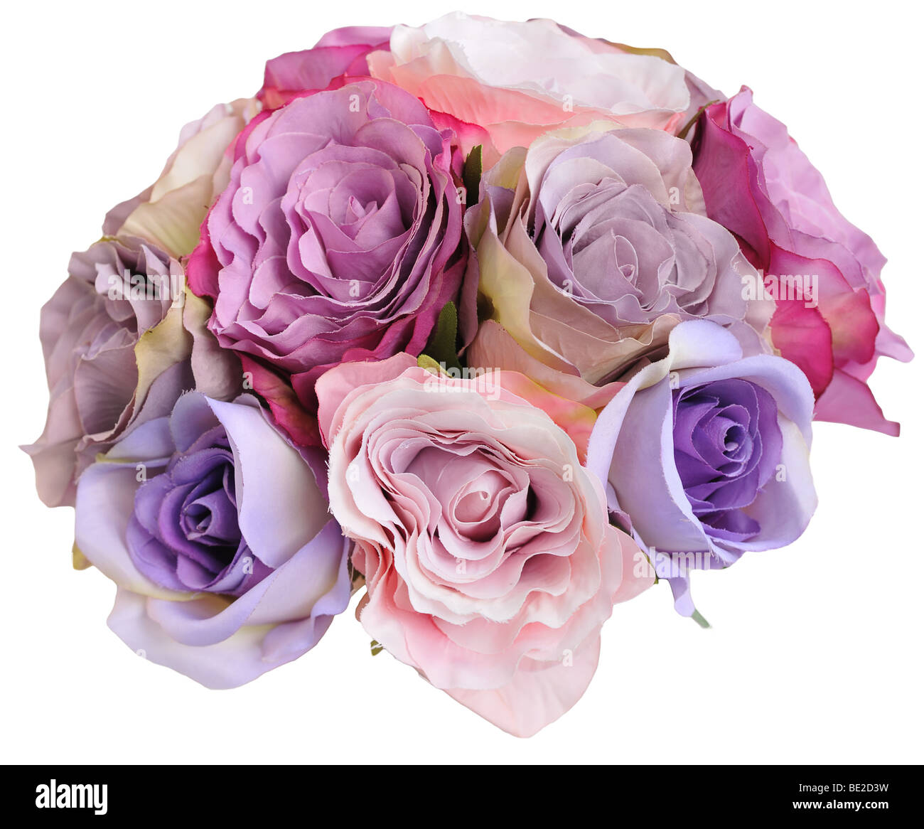 Bridesmade's posy made of silk roses Stock Photo