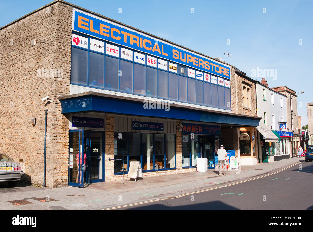Electrical Superstore in the centre of a small market town in Wiltshire England UK EU Stock Photo