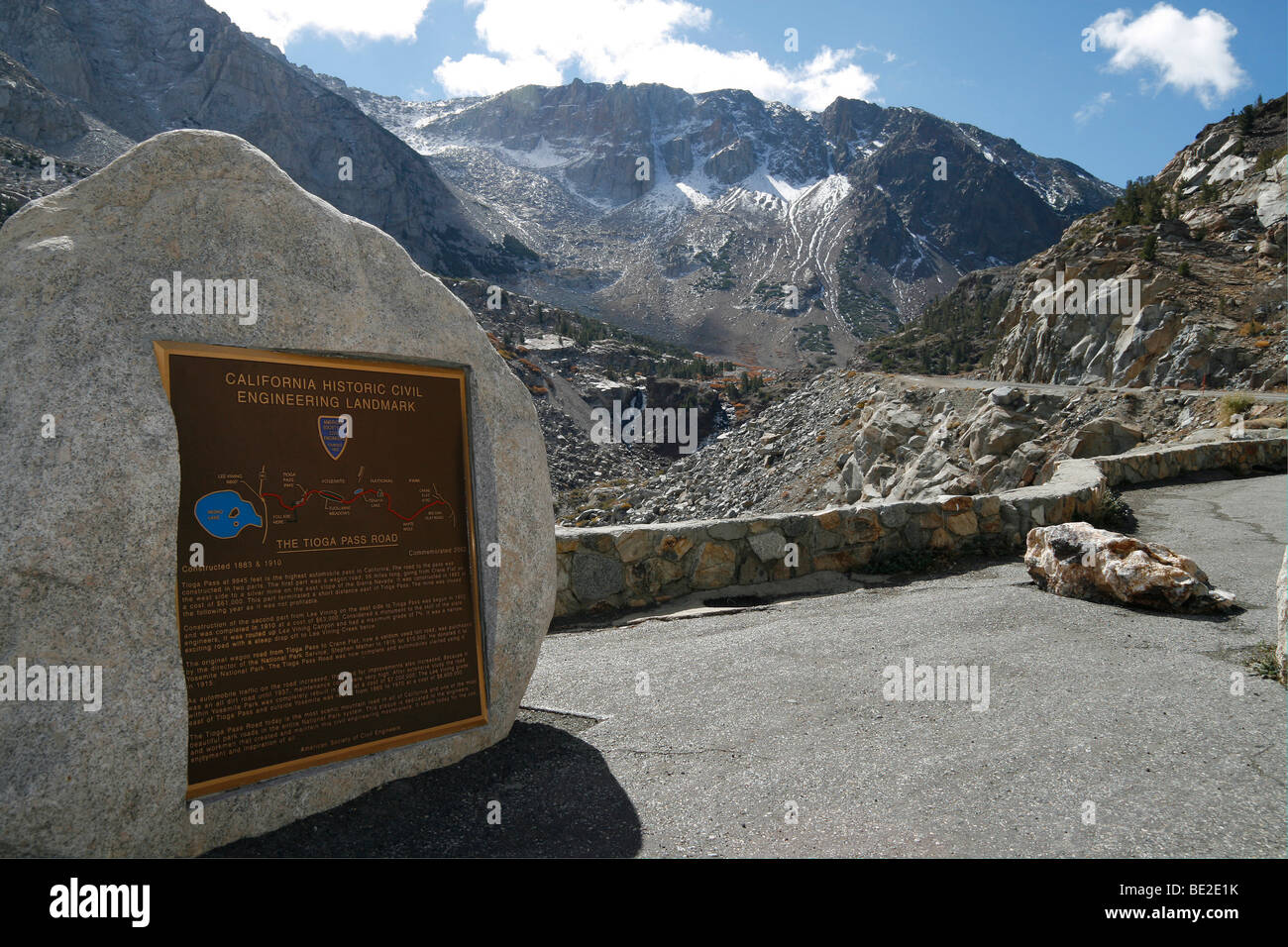 Tioga pass road, Yosemite National Park (USA Stock Photo Alamy