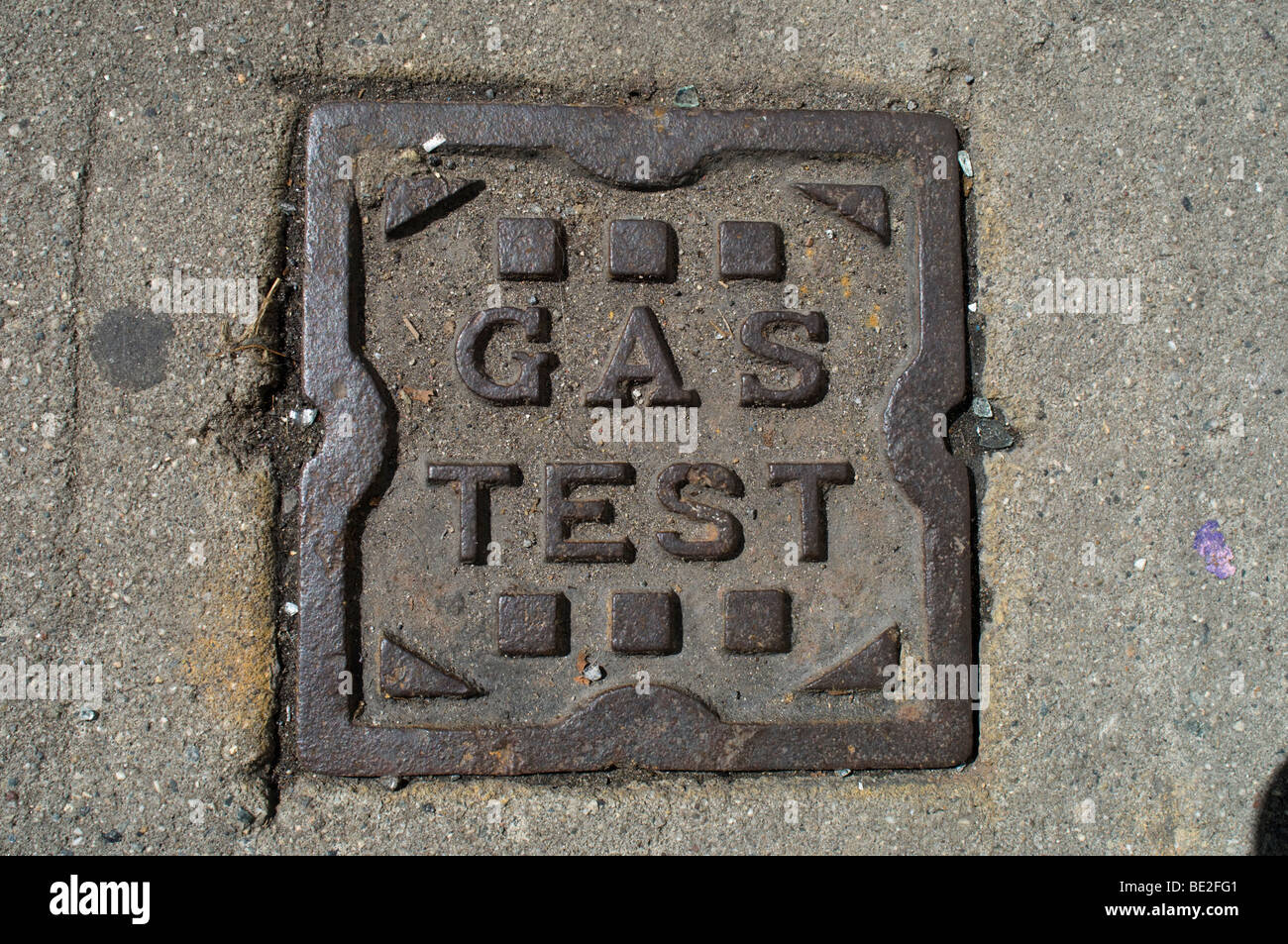 Close up of a gas valve cover in New York on Sunday, September 13, 2009