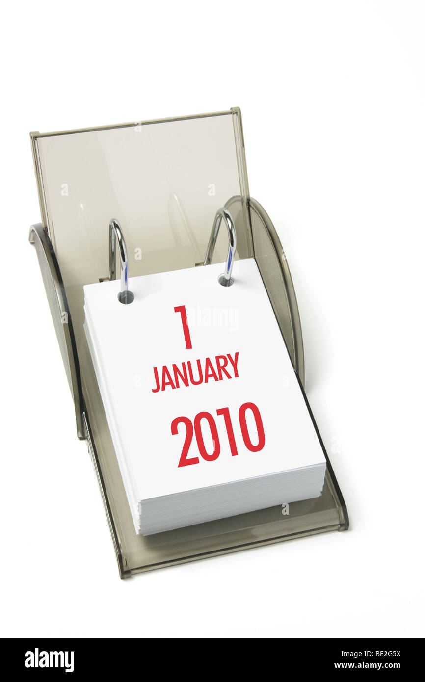 2010 Desk Calendar Stock Photo
