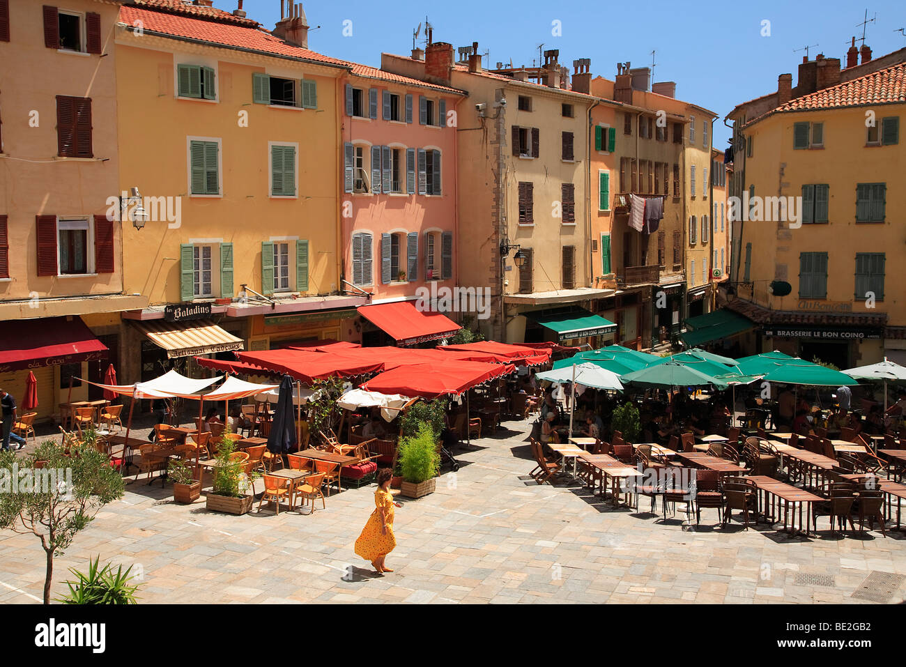 OLD TOWN OF HYERES, VAR, PROVENCE, FRANCE Stock Photo