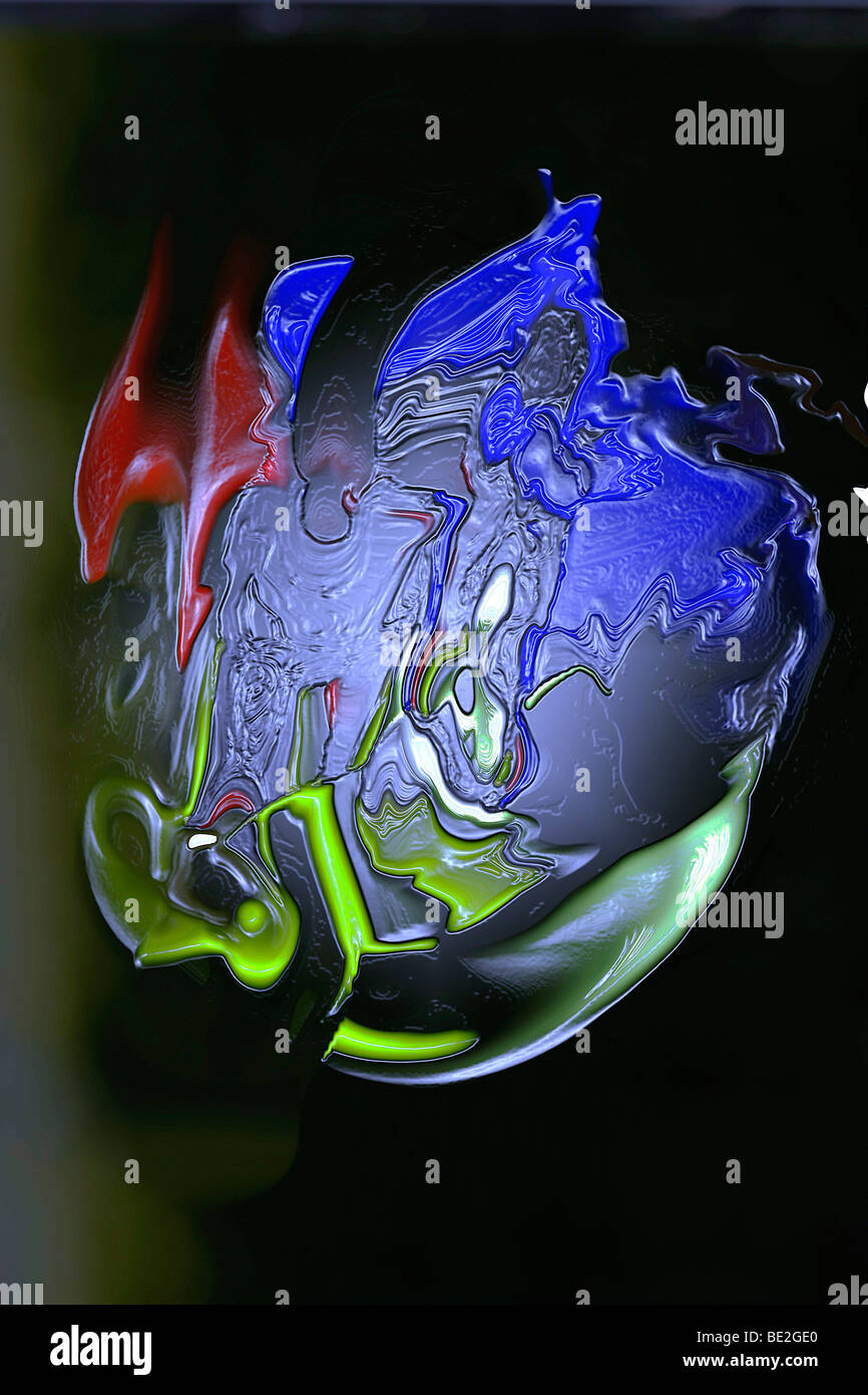 Abstract blue green red hi-res stock photography and images - Alamy