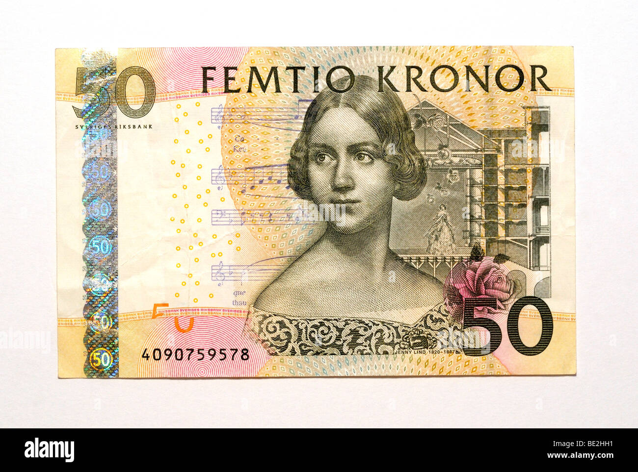 Swedish 50 Fifty Kronor Bank Note Stock Photo - Alamy