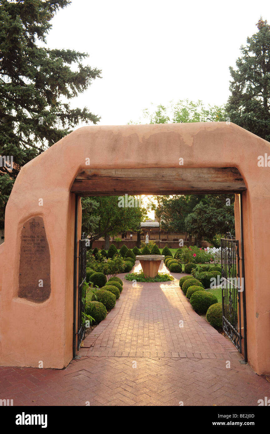 Usa New Mexico Albuquerque Old Town San Felipe De Neri Church