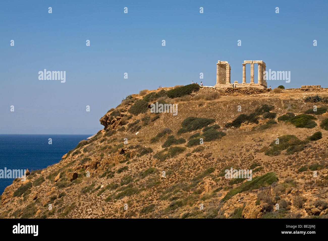 Temple of Poseidon Sounion Attica Greece Stock Photo - Alamy