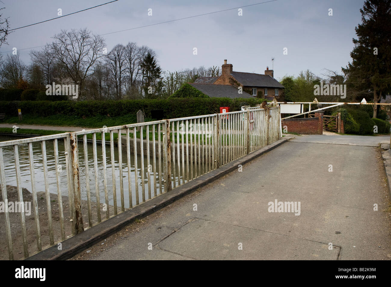 Swing Bridge, Foxton, Leicestershire, England, UK Stock Photo