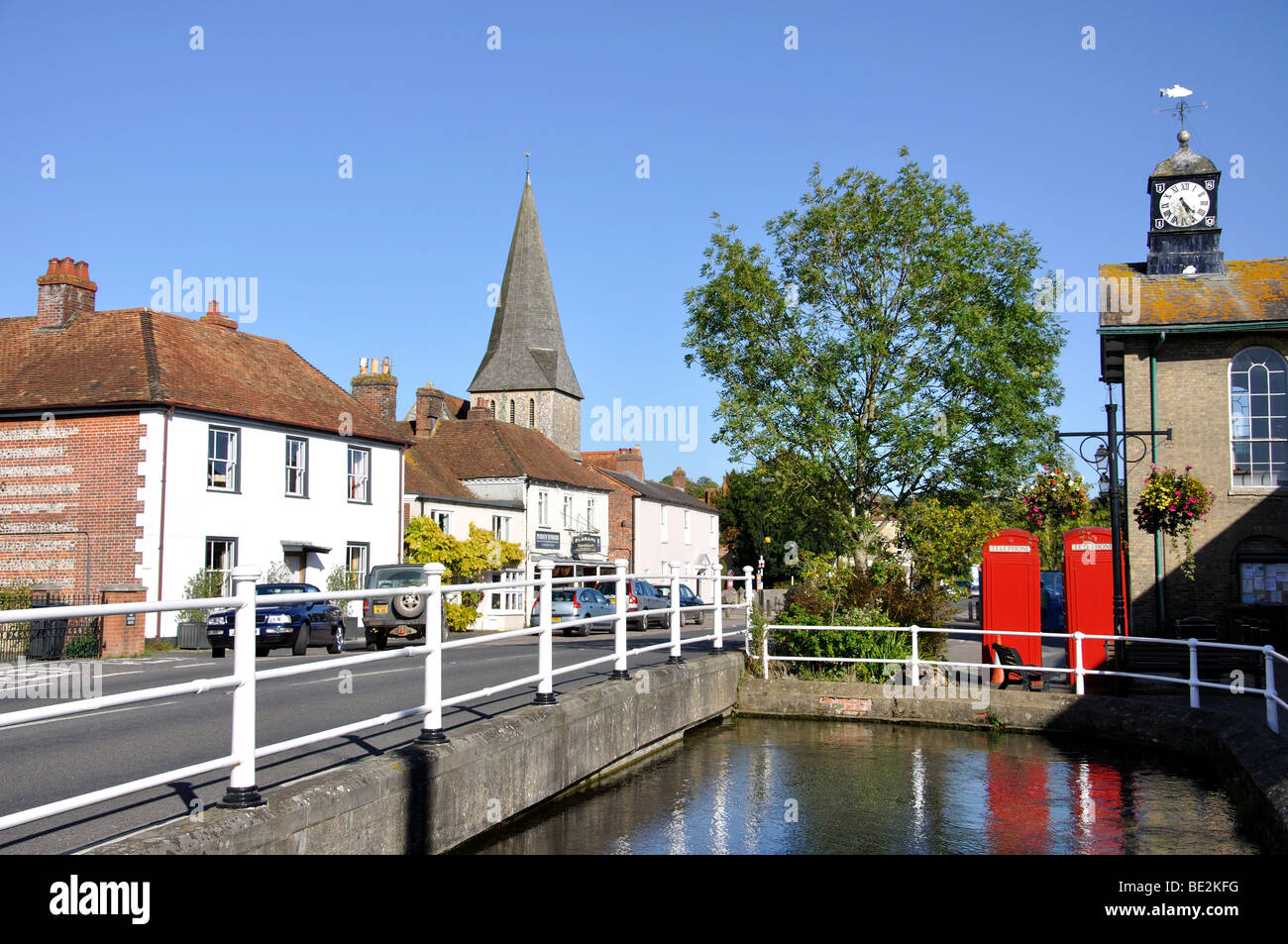 High Street, Stockbridge, Hampshire, England, United Kingdom Stock