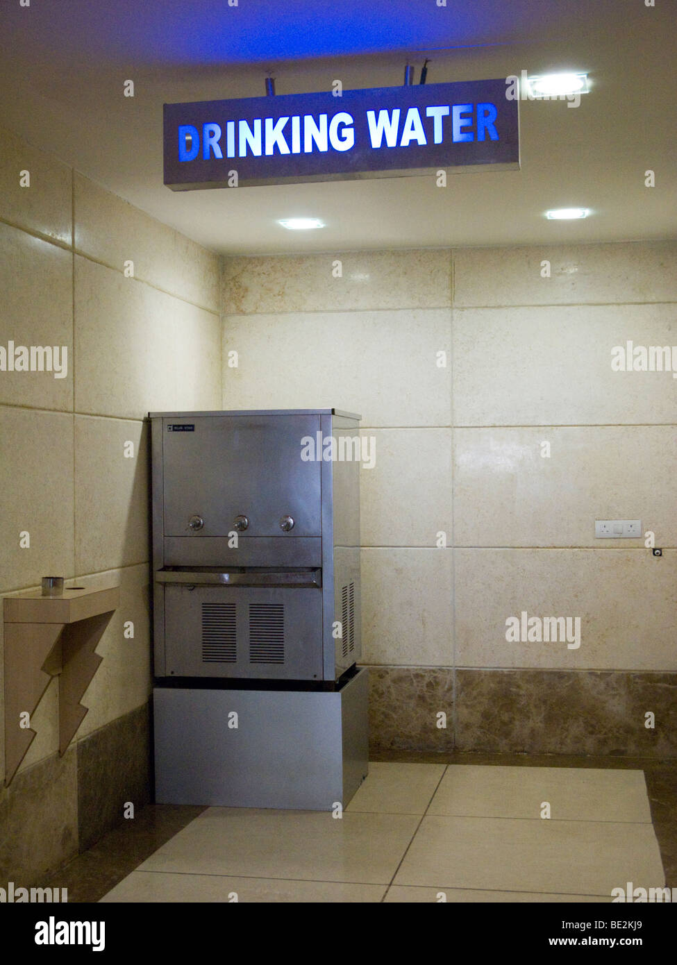 Water fountain with drinking water for public use, in the Iscon Mall