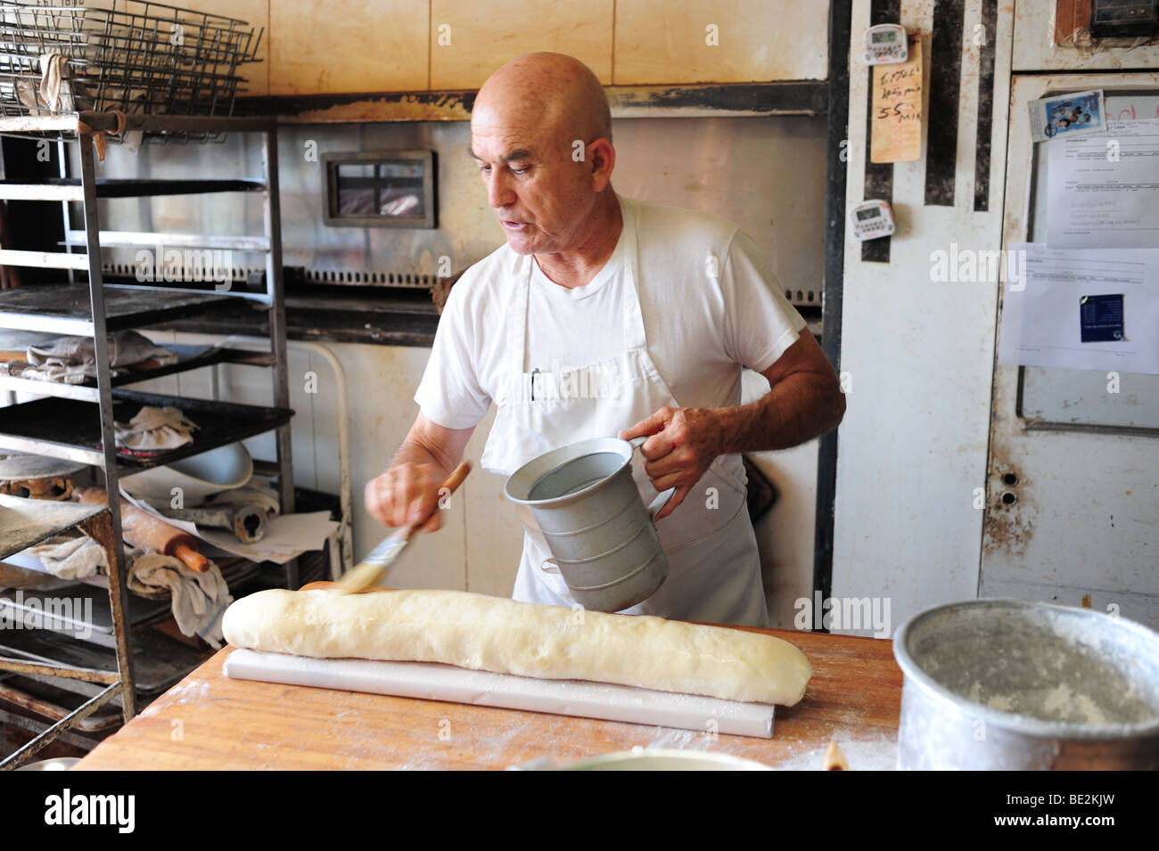 USA, Albuquerque, New Mexico Golden Crown Bakery in Old Town owner