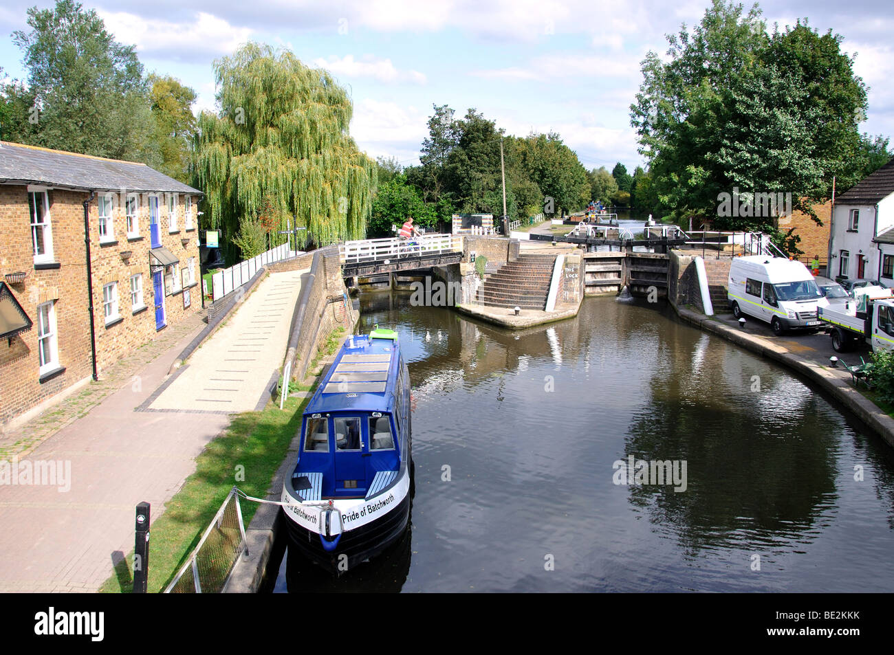 Batchworth Lock, Grand Union Canal, Rickmansworth, Hertfordshire, England, United Kingdom Stock Photo
