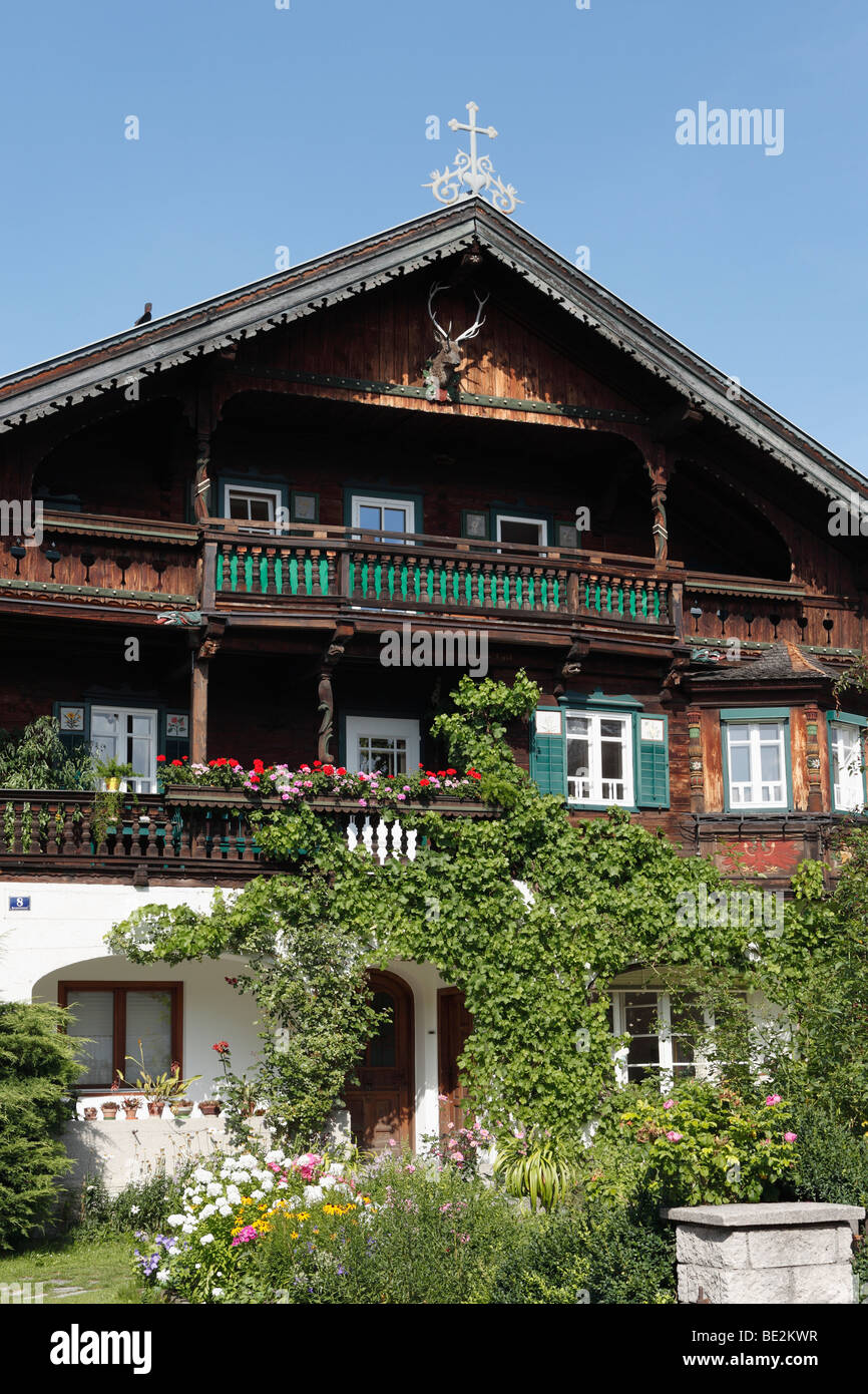 Old farmhouse in Johann in Tyrol, Austria, Europe Stock Photo