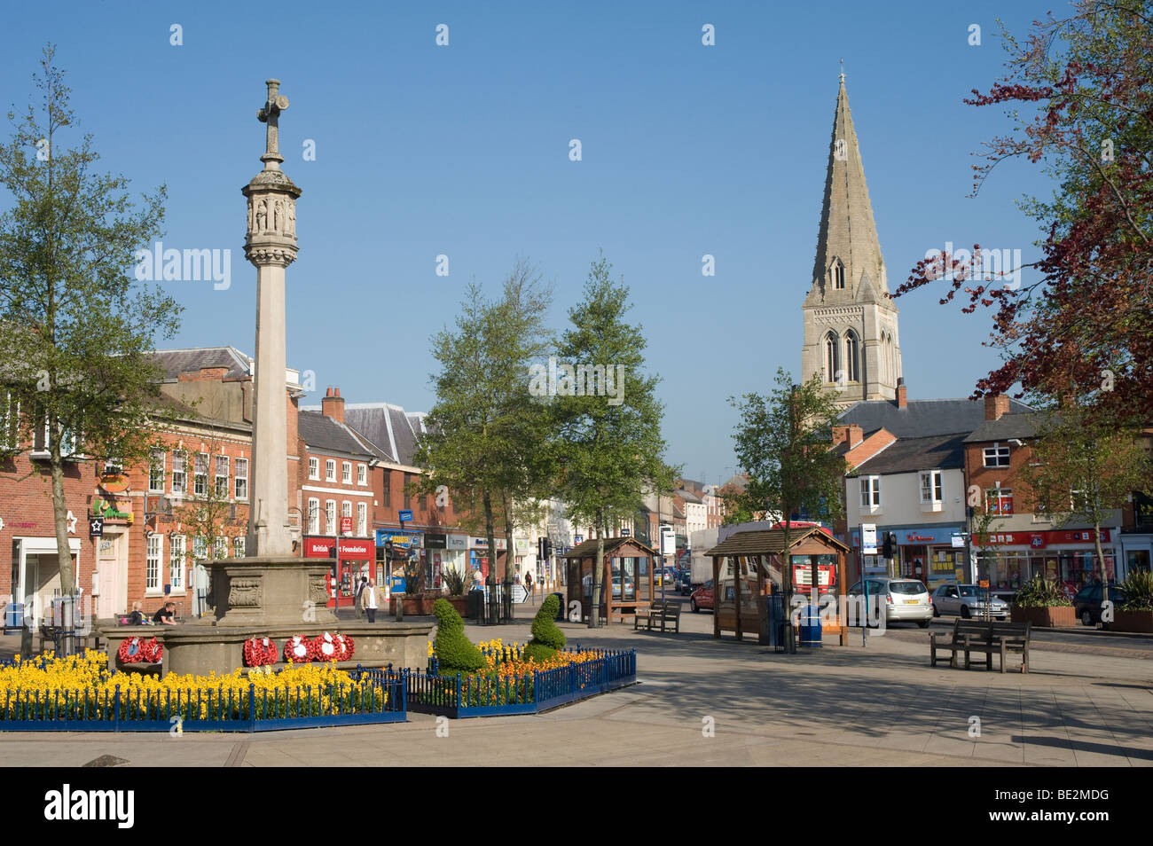 War memorial in the centre of the pretty market town of Market