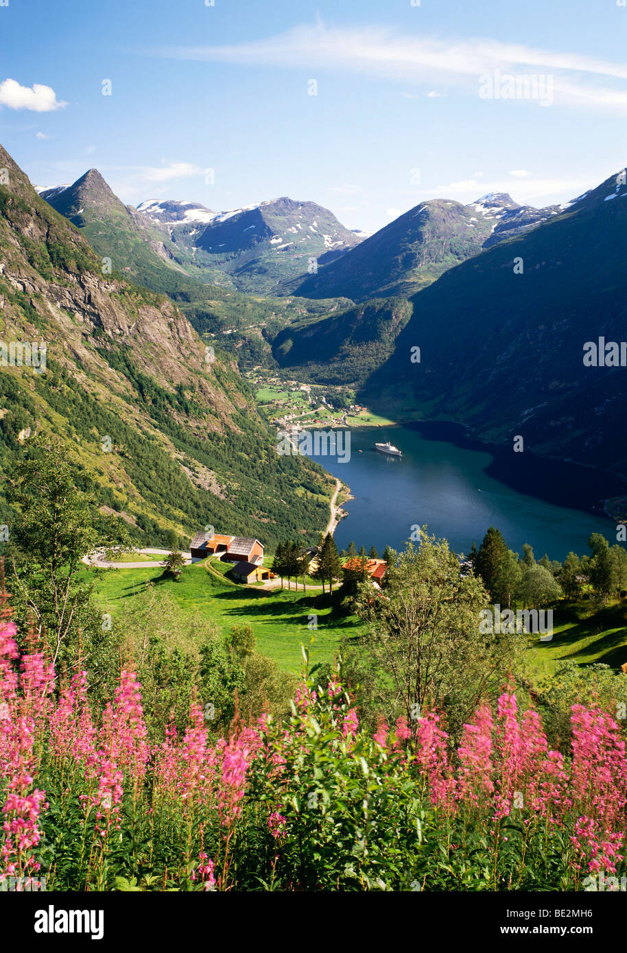 Geiranger Fjord, Norway, Scandinavia, Europe Stock Photo