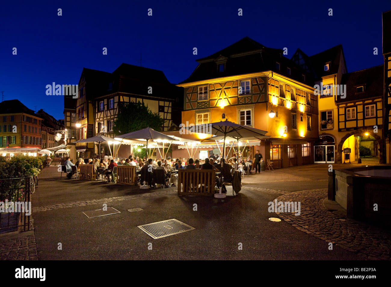 Historic centre, Place de l'Ancienne Douane - Colmar, Colmar, Alsace, France, Europe Stock Photo
