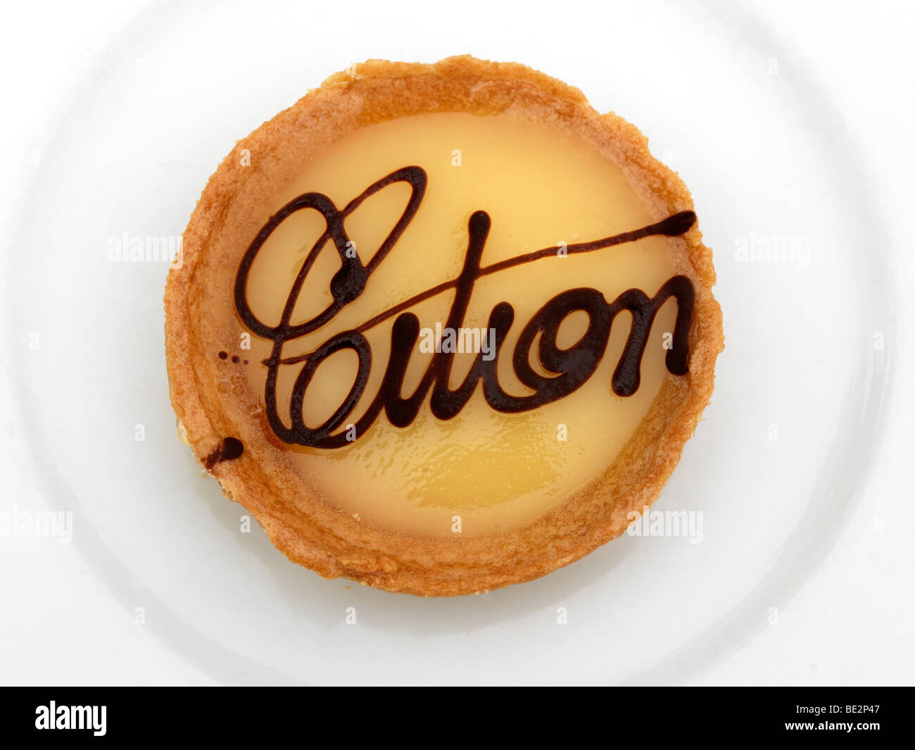 Citron French Lemon Tart Stock Photo