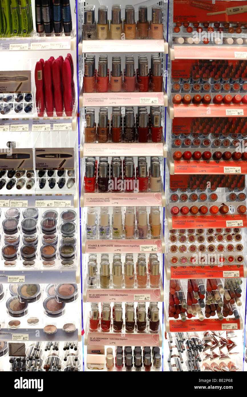 Nivea cosmetics in a chemist's shop Stock Photo