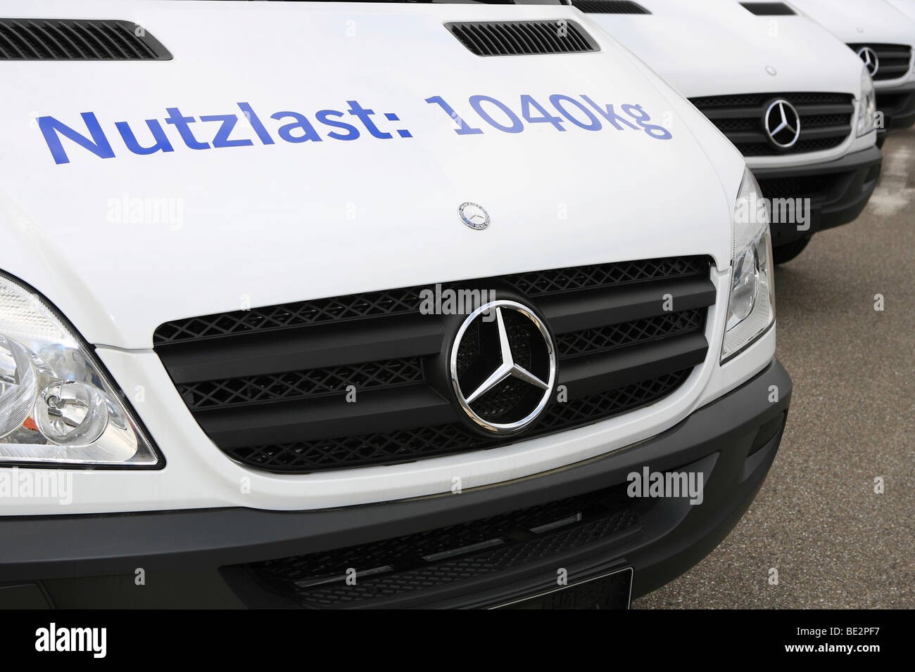 Payload Mercedes Sprinter Stock Photo