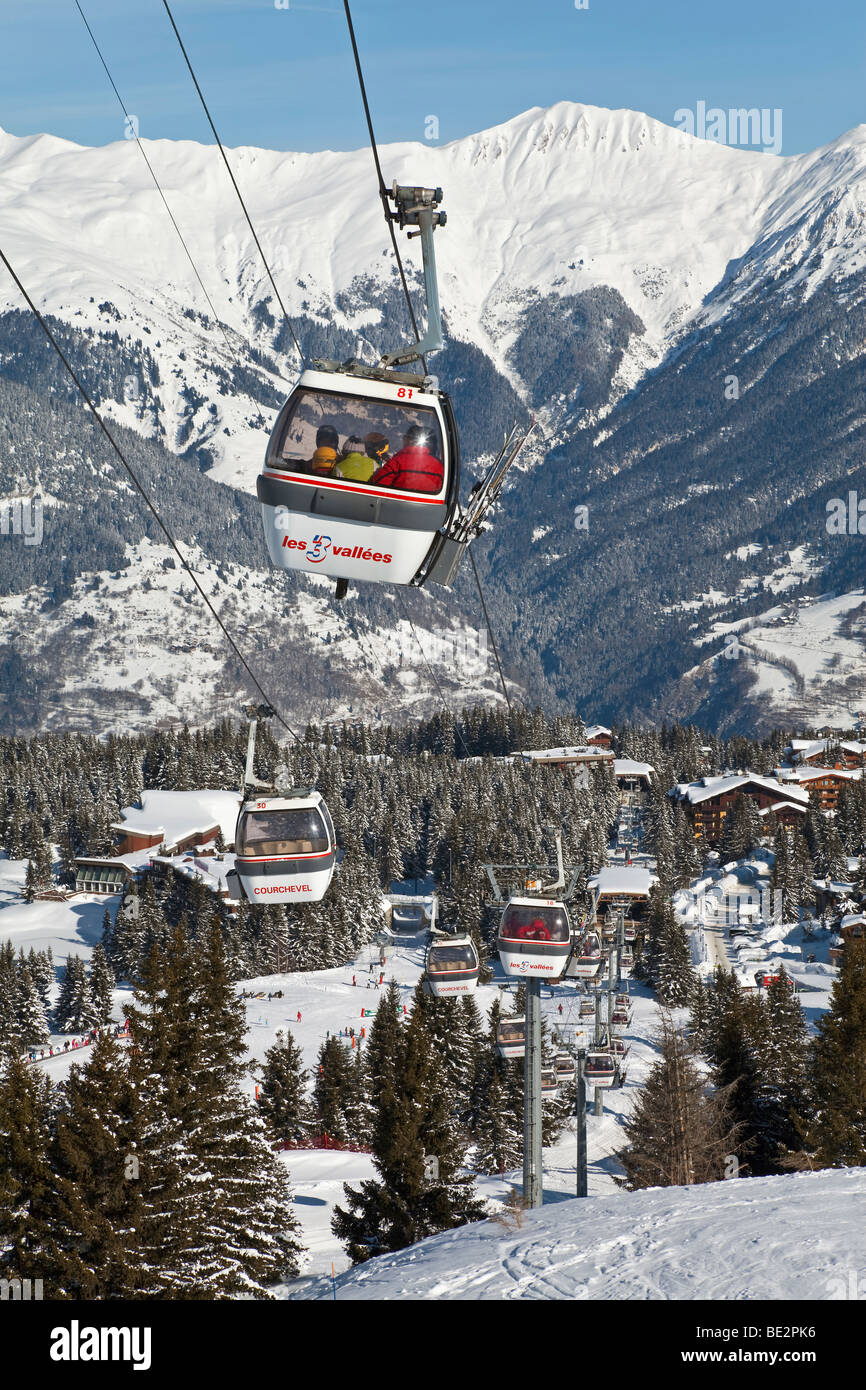 Courchevel 1850 ski resort in the Three Valleys, Les Trois Vallees