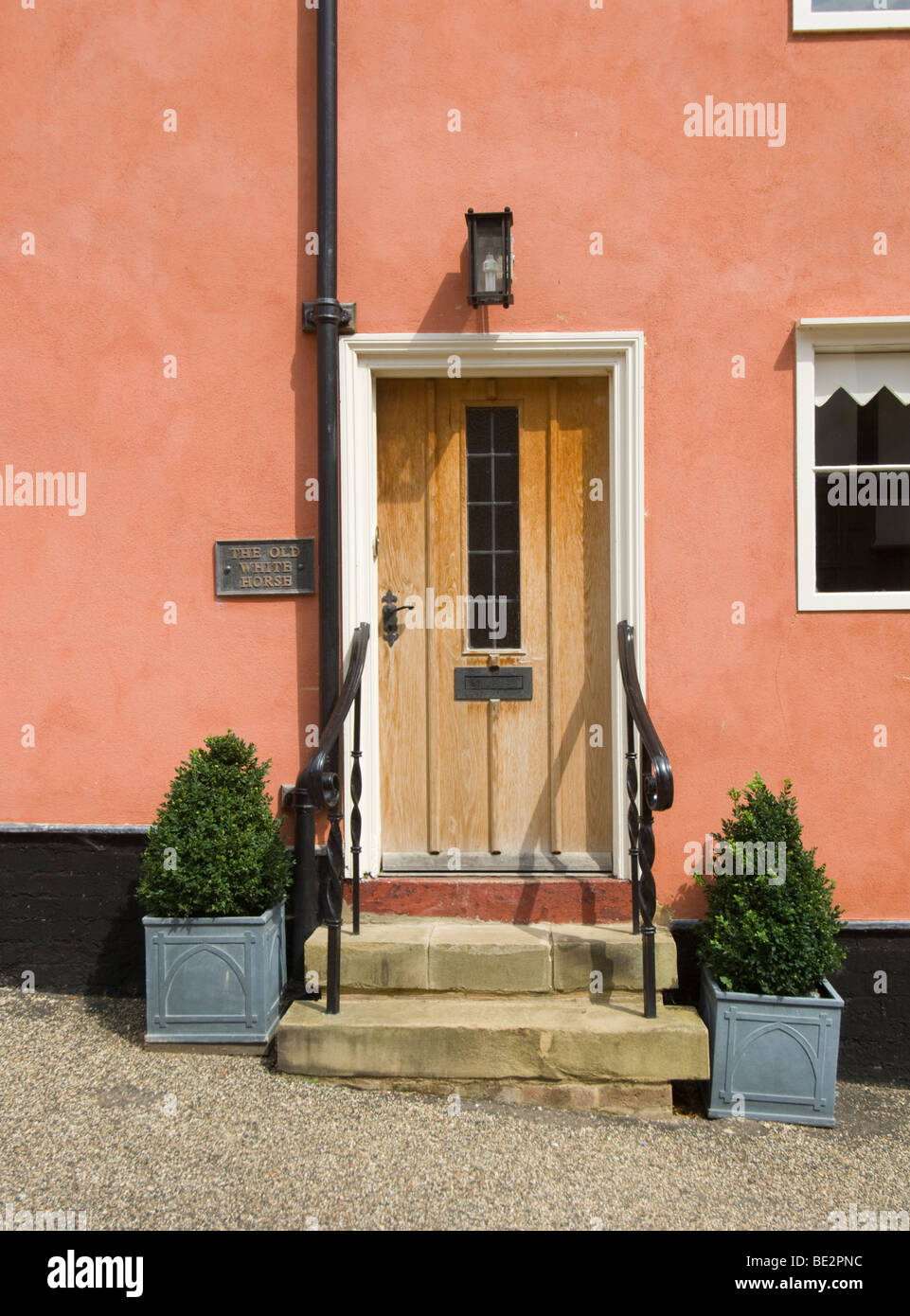 Cottage Door Kersey Suffolk UK Stock Photo