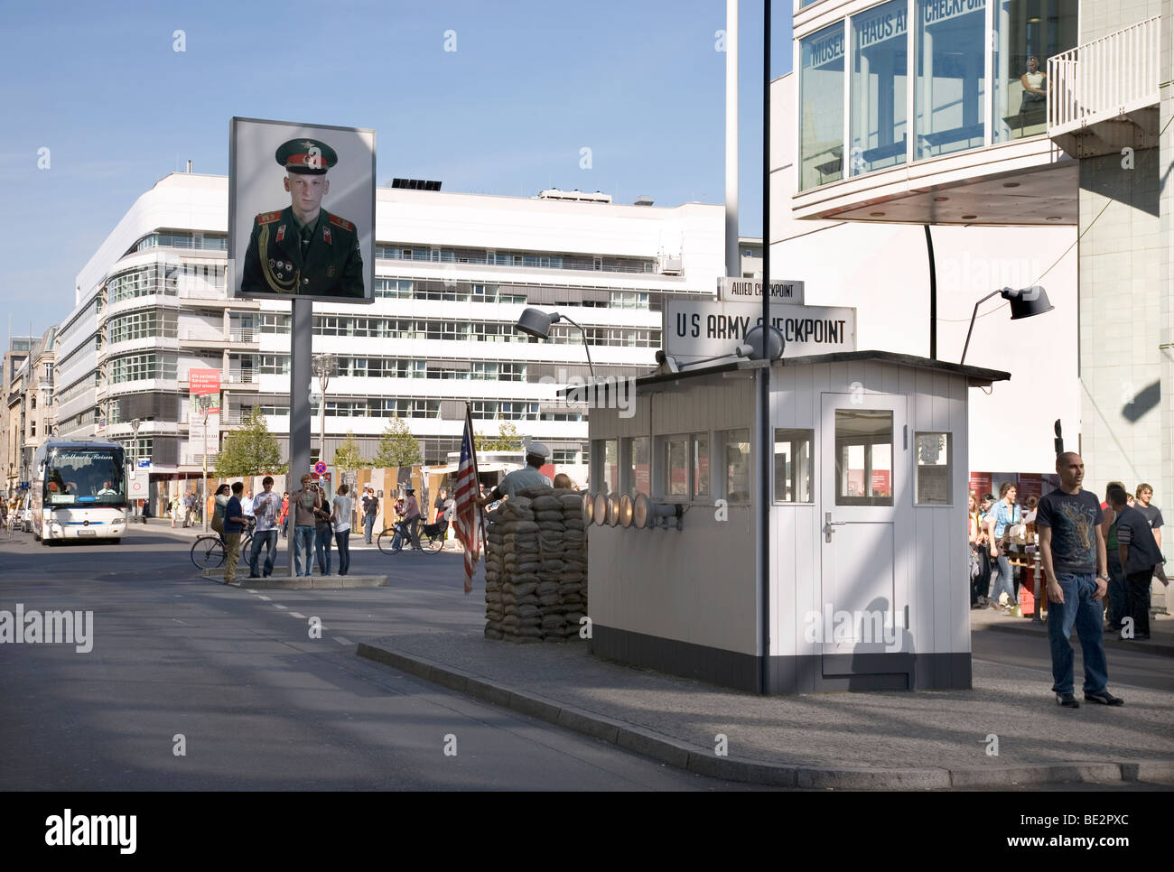 Checkpoint Charlie, Berlin, Germany Stock Photo