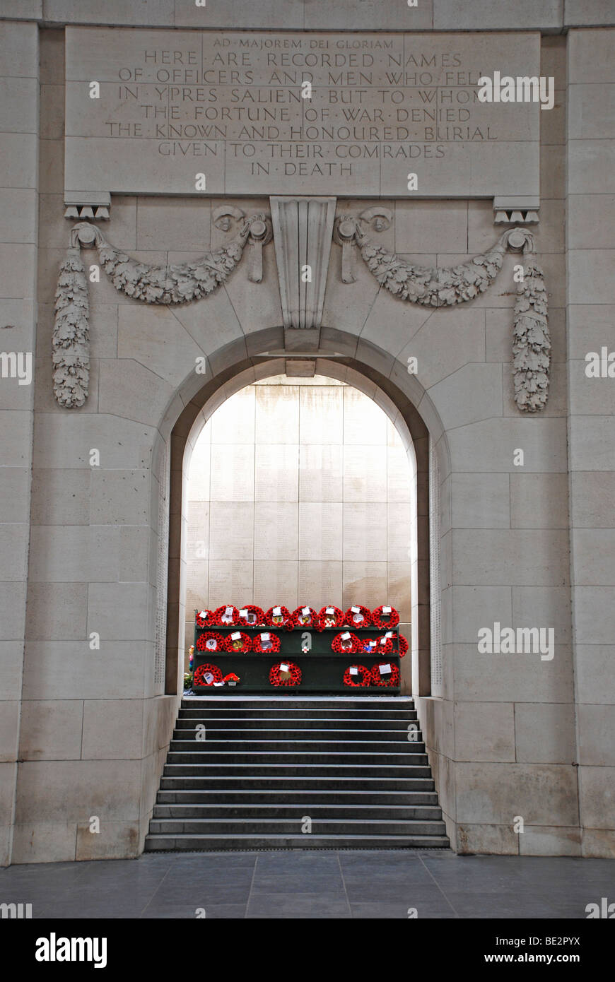 Names inscribed on menin gate hi-res stock photography and images - Alamy