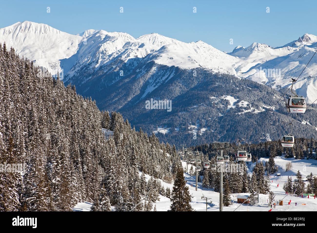 Ski Pistes In Courchevel 1850 Ski Resort In The Three Valleys, Les 