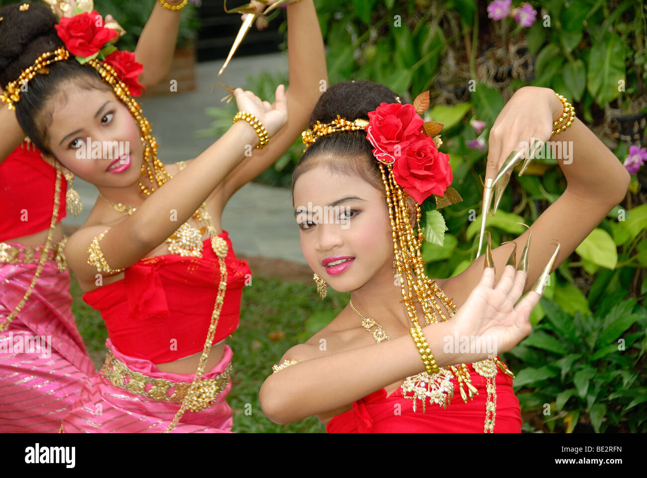 Thailand dancers Thai dance Stock Photo