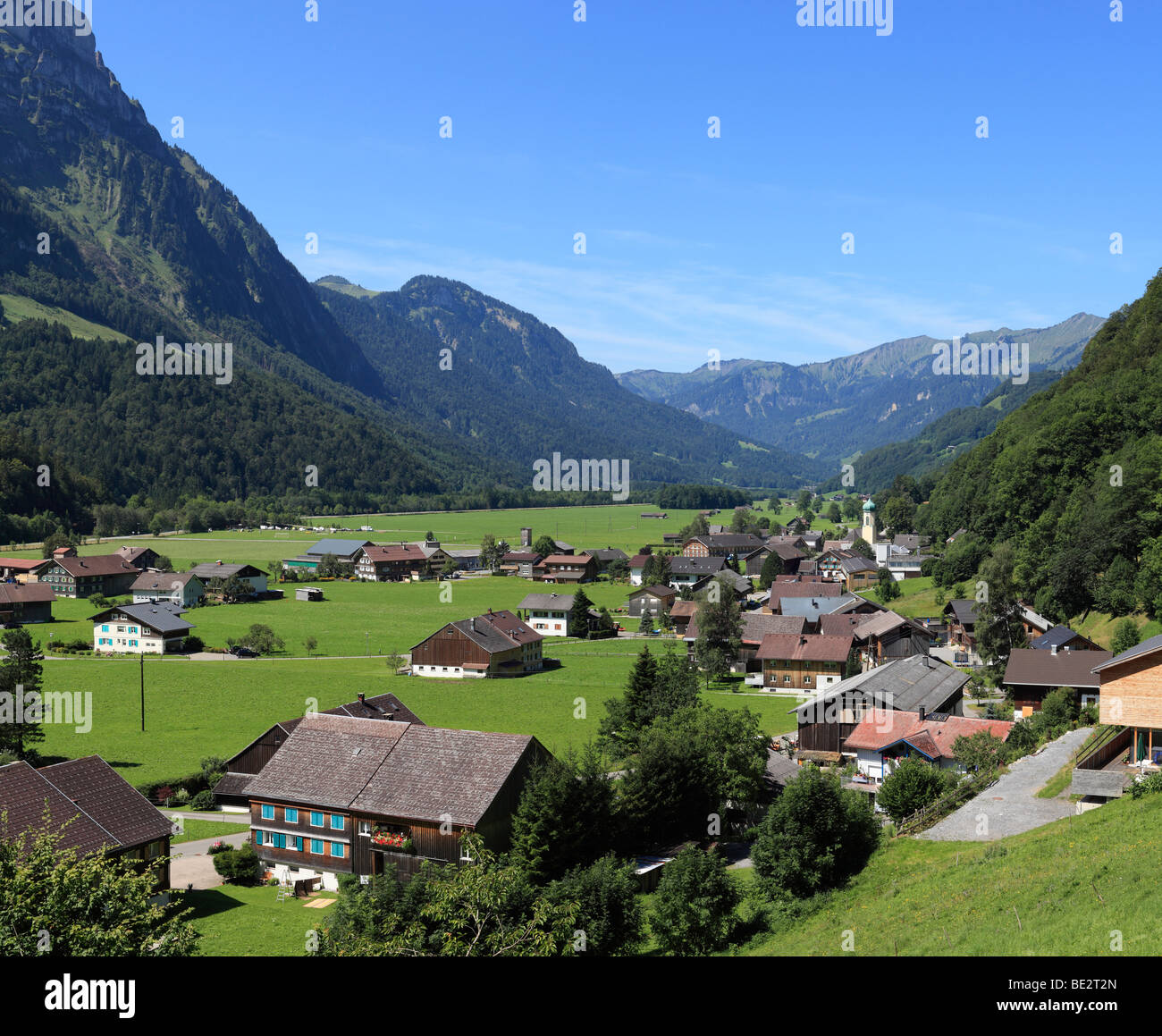 Schnepfau, Bregenz Forest, Bregenzerwald, Vorarlberg, Austria, Europe Stock Photo