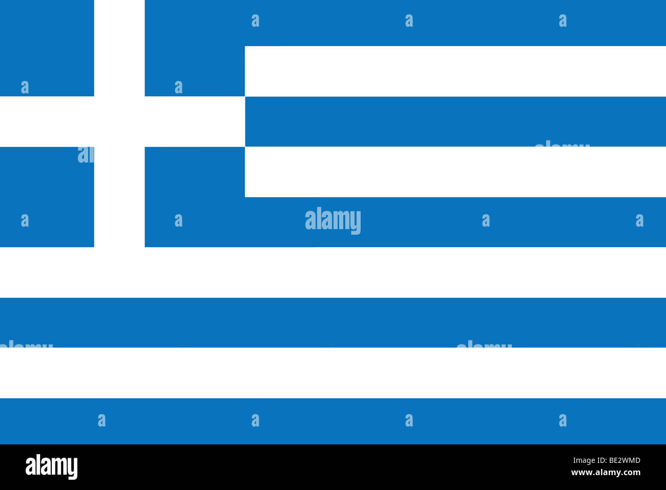 Greek flag illustration Stock Photo