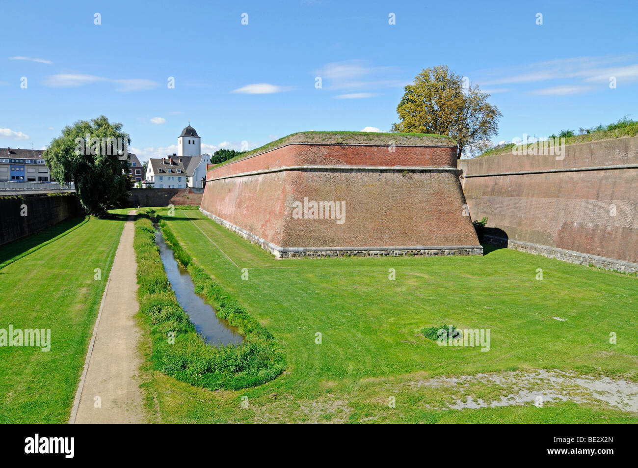 Citadel, fortress, architectural monument, school, museum, Juelich, Dueren district, North Rhine-Westphalia, Germany, Europe Stock Photo