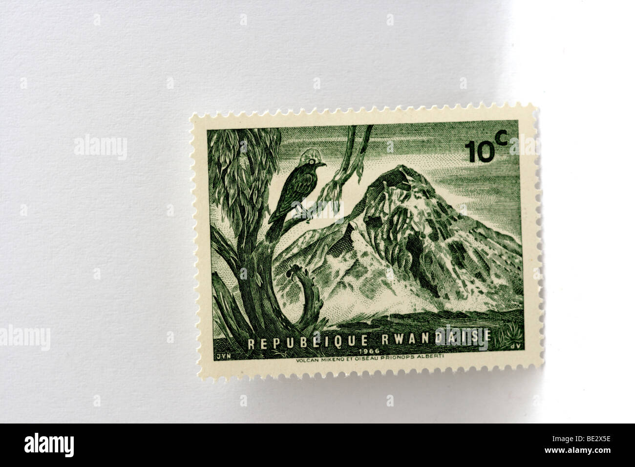 Stamp Rwanda Stock Photo
