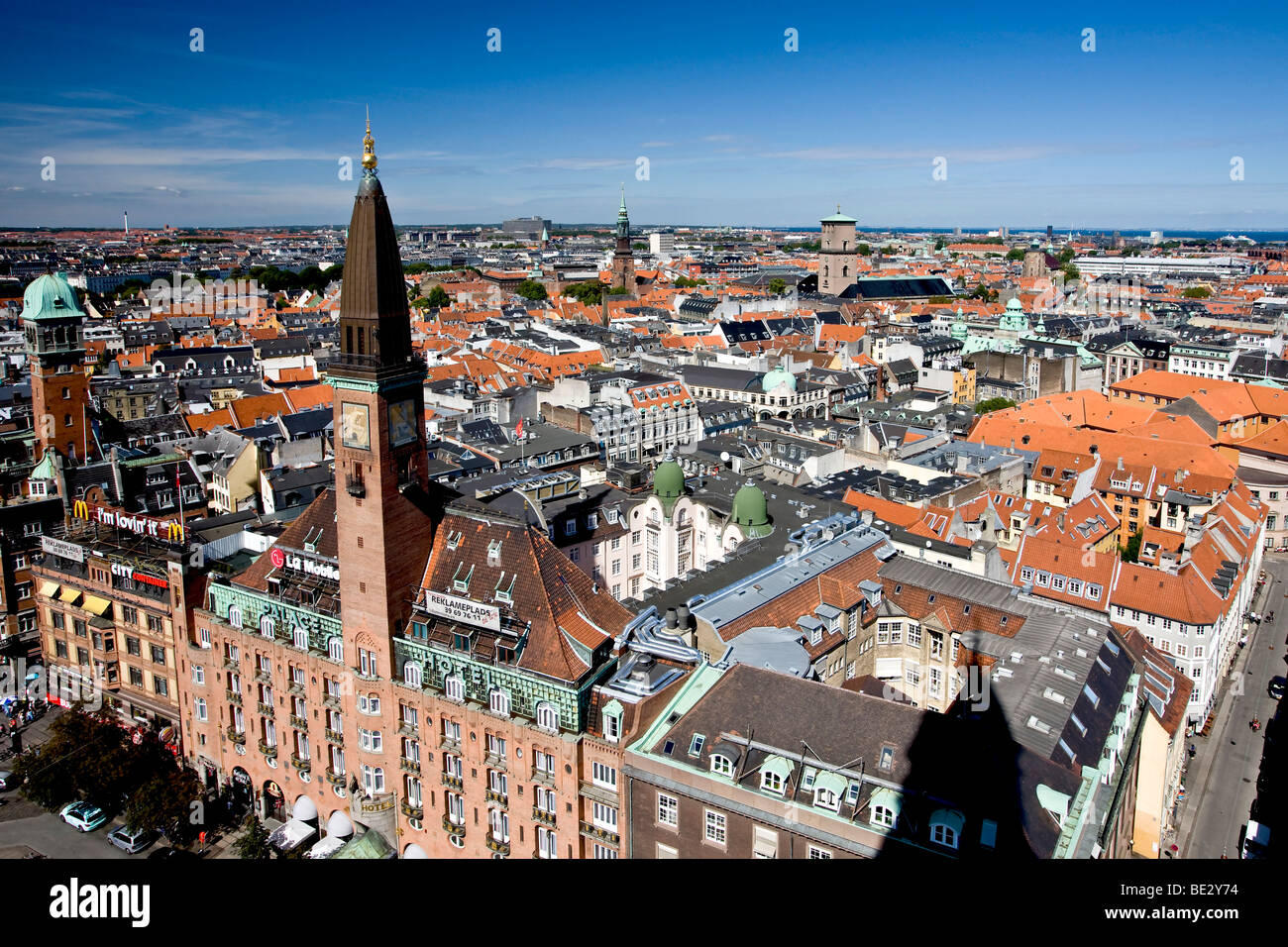 View of Copenhagen from the city hall tower, Copenhagen, Denmark Stock Photo 25880824 Alamy