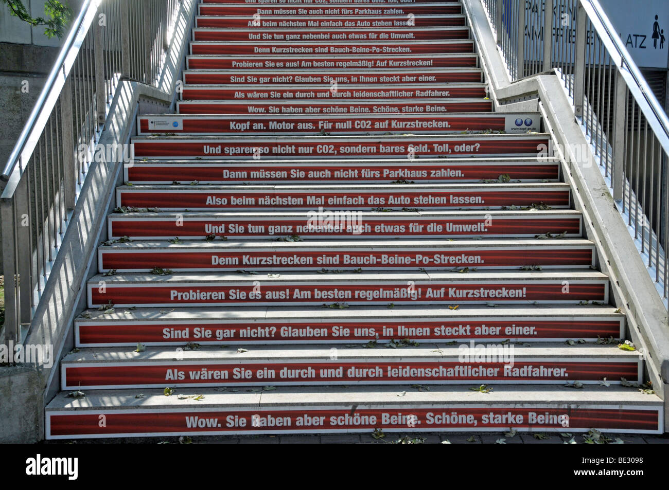 Stairs at the Friedensplatz Peace Square, Dortmund, North Rhine-Westphalia, Germany, Europe Stock Photo