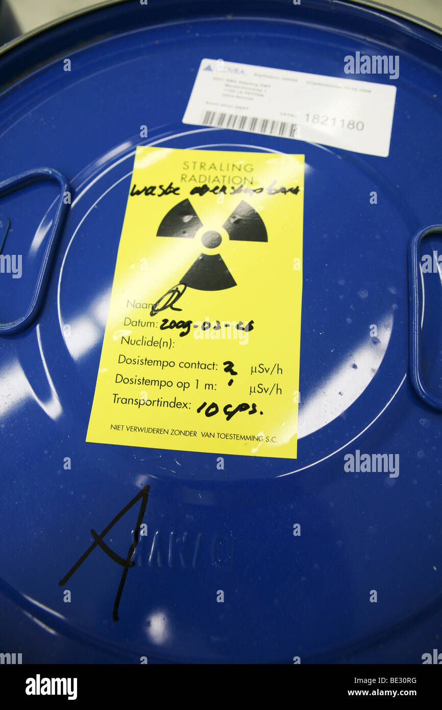 Radioactive waste in the Netherlands is stored in Nieuwdorp Stock Photo