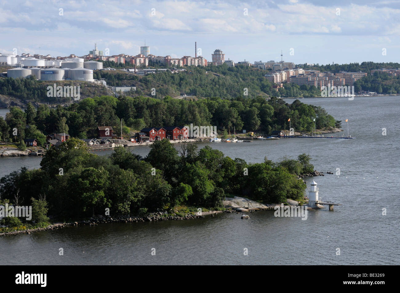 Archipelago with islands, Stockholm, Sweden, Europe Stock Photo