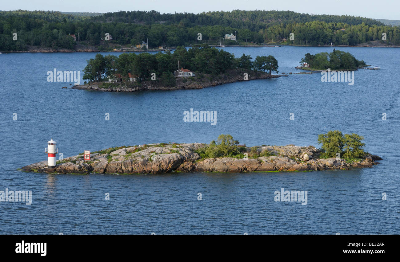 Archipelago with islands, Stockholm, Sweden, Europe Stock Photo Alamy
