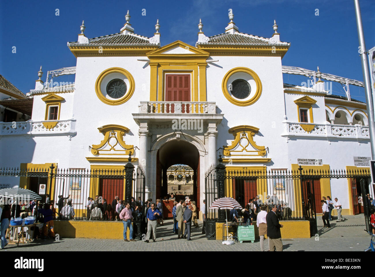 Bullring, Plaza de Toros, Seville, Andalusia, Spain, Europe Stock Photo