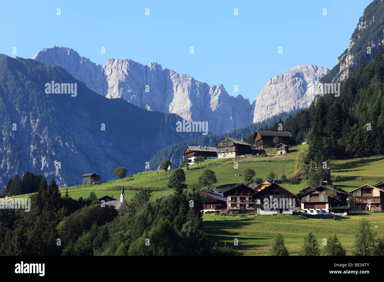 Nostra, Lesachtal, Carnic Alps, Carinthia, Austria, Europe Stock Photo