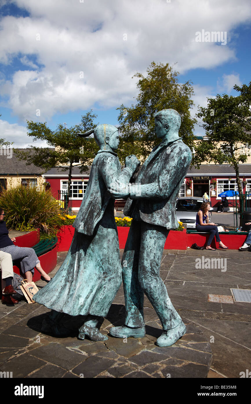 Sculptures in the town of Lisdoonvarna, County Clare, Ireland Stock Photo