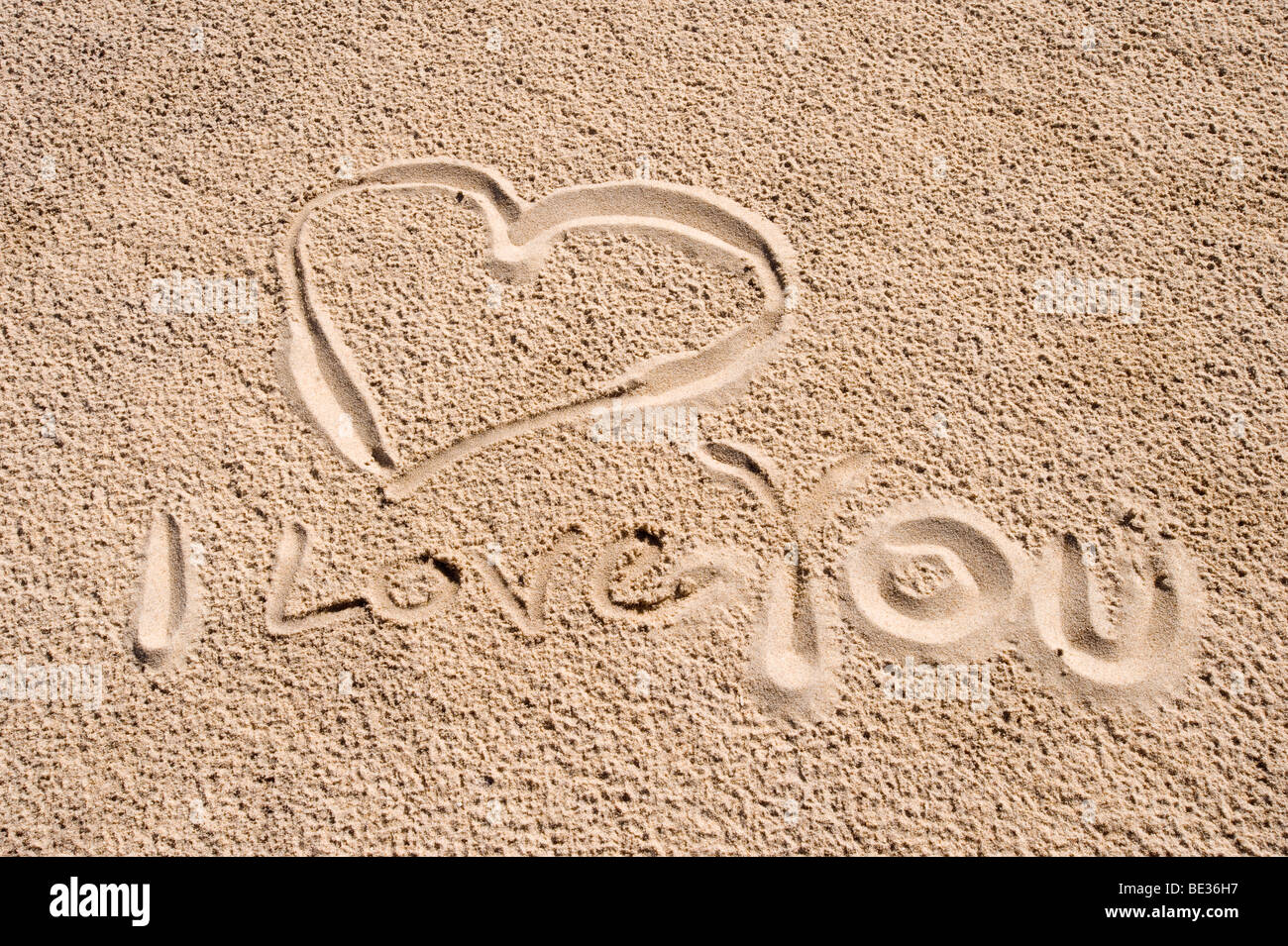 Herz Im Sand High Resolution Stock Photography And Images Alamy