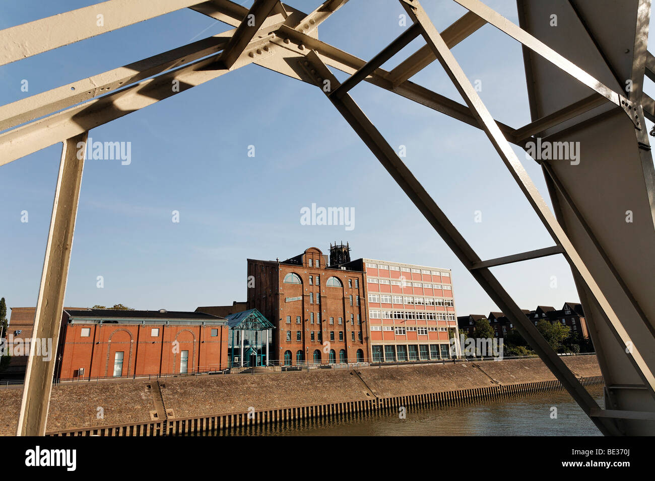 Kultur- und Stadthistorisches Museum cultural and city historical museum, former storage building, inner harbor, Duisburg, Ruhr Stock Photo