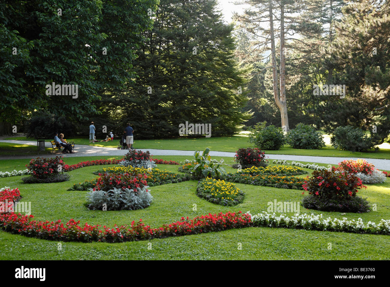 Hofgarten gardens, Innsbruck, Tyrol, Austria, Europe Stock Photo