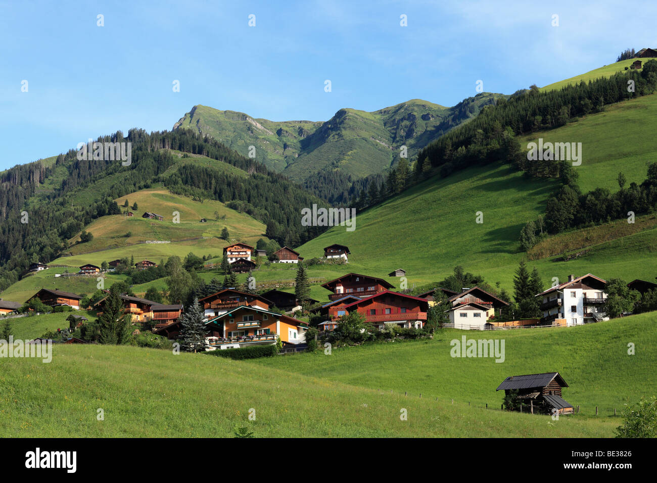 Seidlwinkl in Rauris valley, Pinzgau, federal state of Salzburg, Austria, Europe Stock Photo