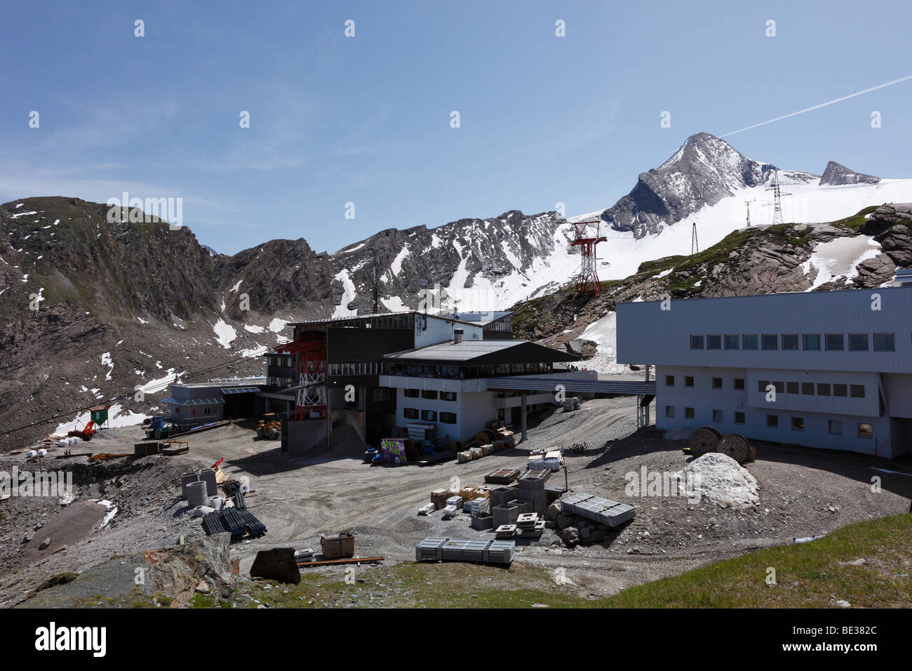Alpine Center at Kitzsteinhorn, Kaprun, Hohe Tauern, federal state of Salzburg, Austria, Europe Stock Photo