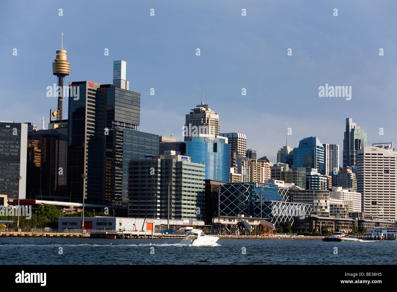 Highrise buildings and apartment blocks on Darling Harbour. Sydney, New