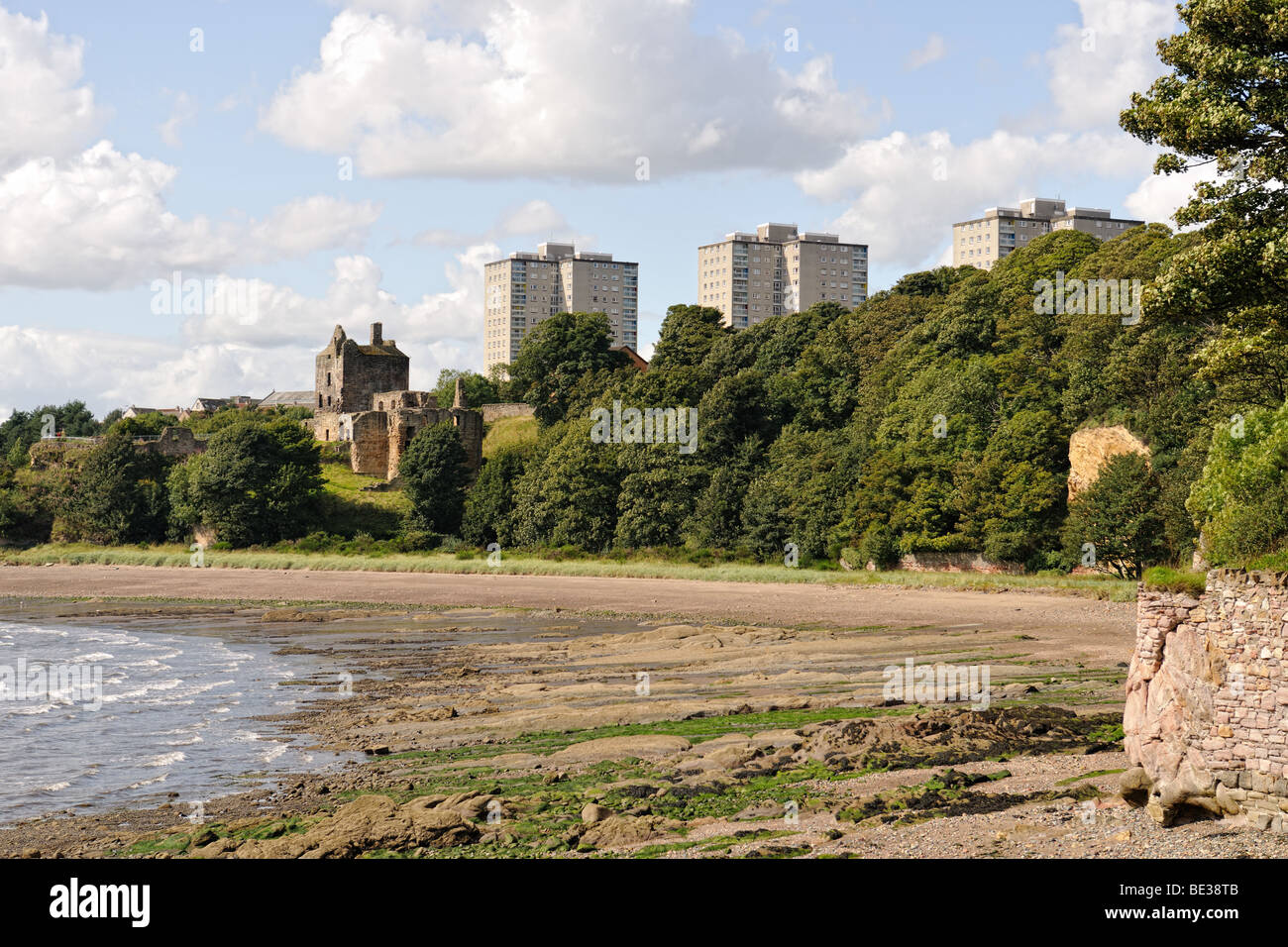 Ravenscraig Castle, on the Firth of Forth, Kircaldy, Fife, Scotland, UK Stock Photo